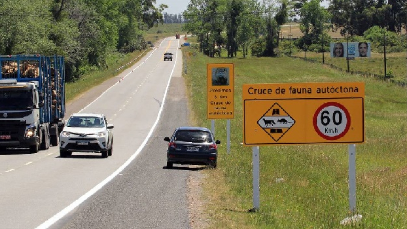 cartelería de fauna en ruta 9c